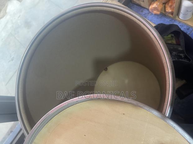 Empty Large Brown Kraft Paper Drum · Photo 2