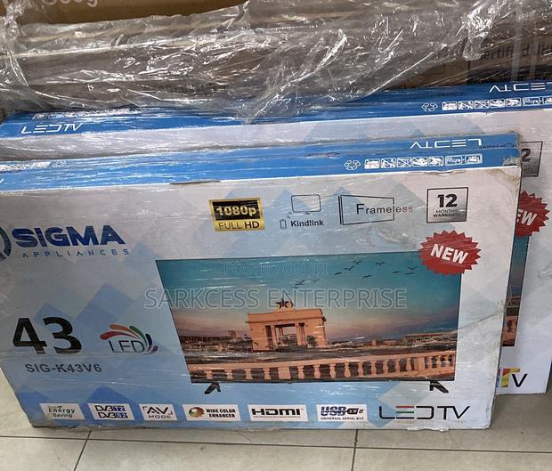 Sigma Sig-k43v6 Fhd Digital Frameless Satellite Tv -43 · Photo 1