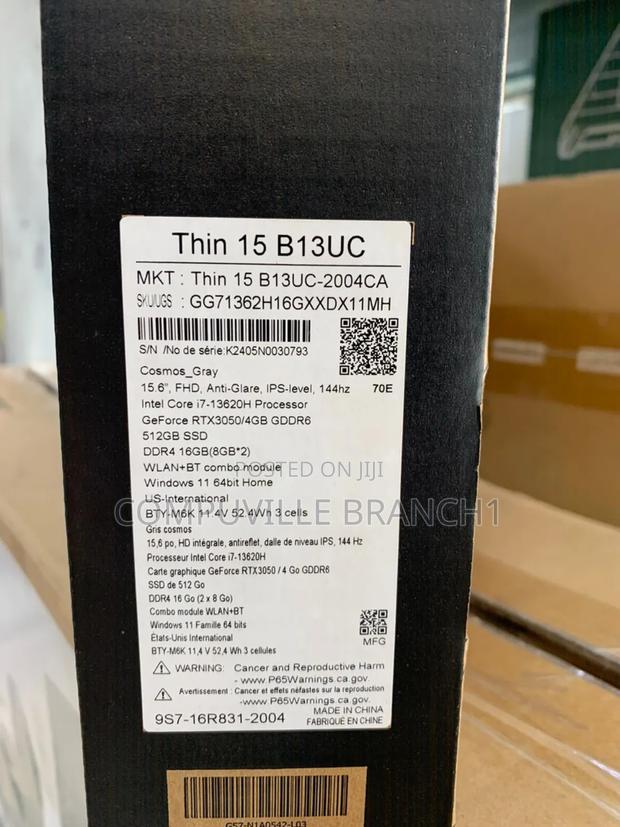 New Laptop MSI 16GB Intel Core I7 SSD 512GB · Photo 2