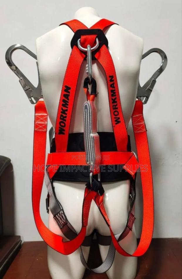 Safety Full Body Harness With Double Lanyards(Workman). · Photo 1