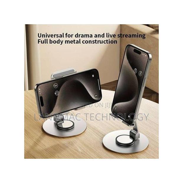 360 Degree Rotating Cell Phone Holder - Silver · Photo 3
