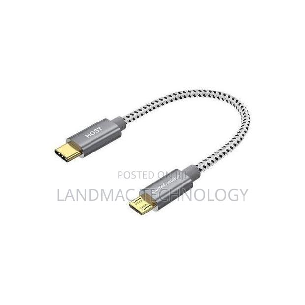 Micro Usb to Usb-C Adapter – 20cm Otg Converter Cable · Photo 1