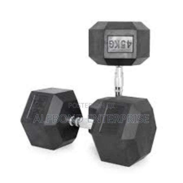 45kgx2 Hexagonal Dumbbells · Photo 1