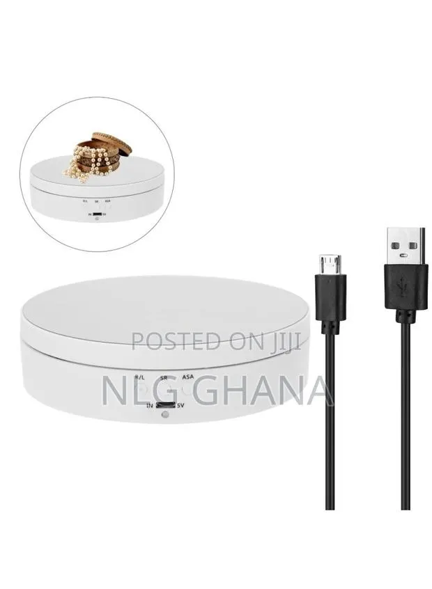 5.4" Electric 360 Degree Rotating Turntable Display Stand · Photo 1