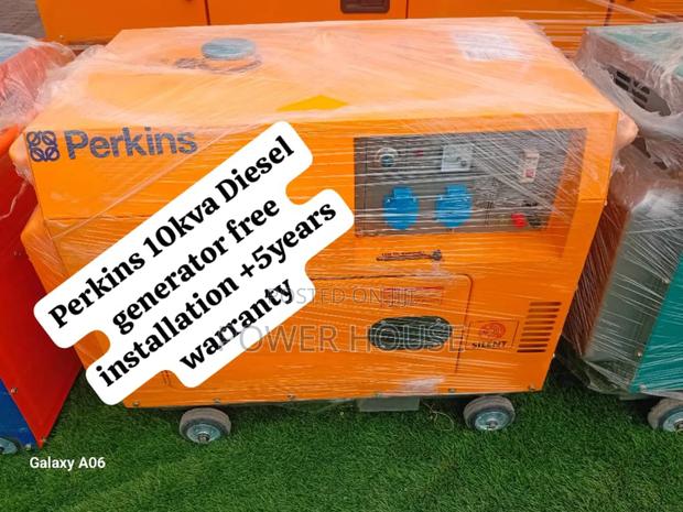Electric Energizer Perkins Diesel Generator 10kva Silent · Photo 1
