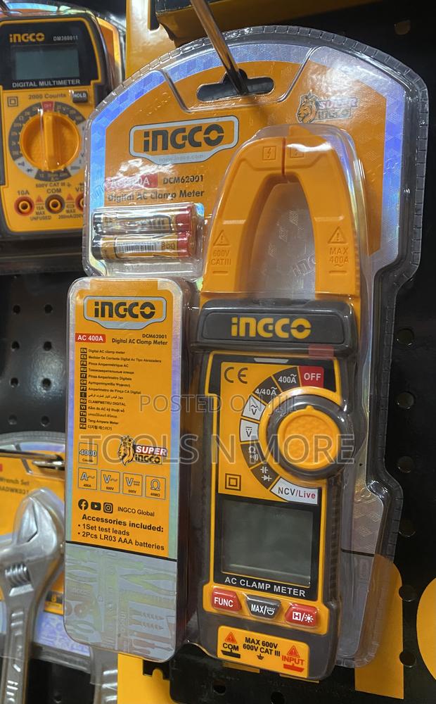 Ingco Digital Ac Clamp Meter 600a (Dcm62001) · Photo 2
