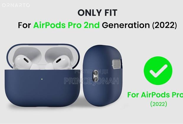 Ornarto Airpods Pro 2 Case Silicone Navy Blue · Photo 6