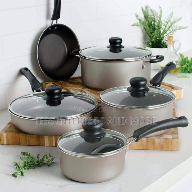 Tramontina 9 Piece Non-Stick Cookware Set, Champagne · Photo 1