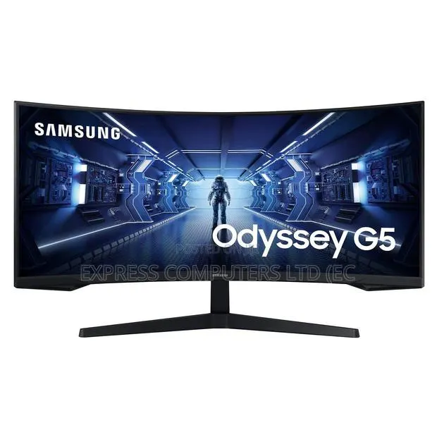 Samsung 34' Odyssey G5 Ultra-Wide Curved Gaming Monitor Screen,165Hz, · Photo 1