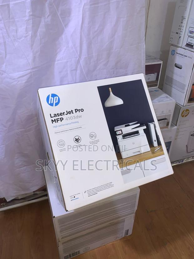 HP Laserjet Pro M4103dw Black White 3in1 Wireless Printer · Photo 1