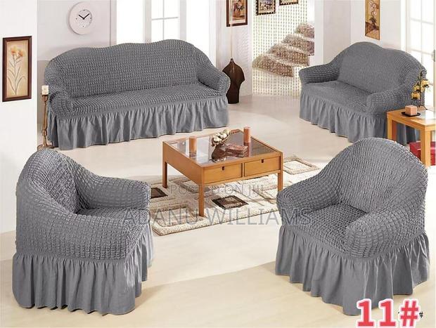 Luxurious Skirt Sofa Chair Covers Full Set · Photo 1