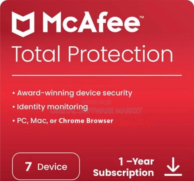 McAfee Total Protection 7 Device 1 Years Windows/Mac · Photo 1