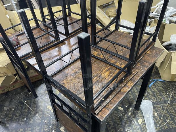 Wooden Dining Table With Four Chairs Available in Stock · Photo 3