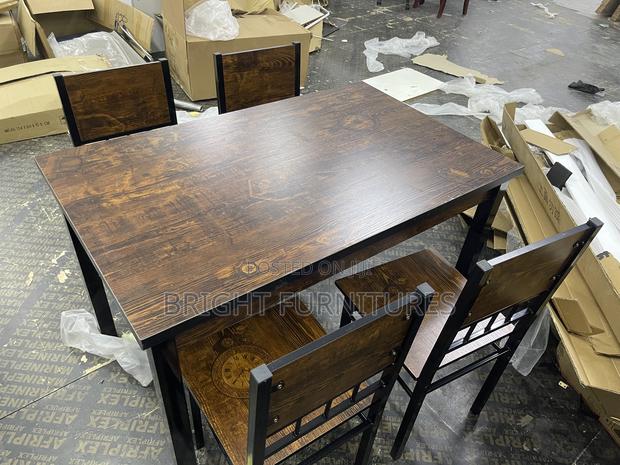 Wooden Dining Table With Four Chairs Available in Stock · Photo 4