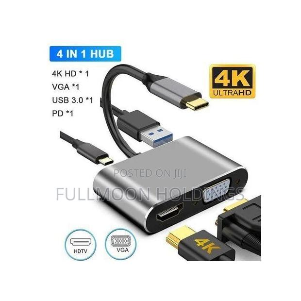 Converter 2 in 1 Type-C to Hdmi 4 in 1 Hd Dock · Photo 1