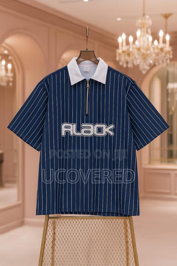 Men’S Fashion Polo Shirts Vintage Striped Slim Fit · Photo 2