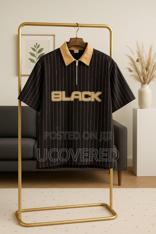 Men’S Fashion Polo Shirts Vintage Striped Slim Fit · Photo 4