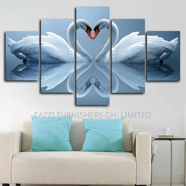 Love Ducks 5 Panels Wall Arts 3d Wall Panels Canvas · Photo 1