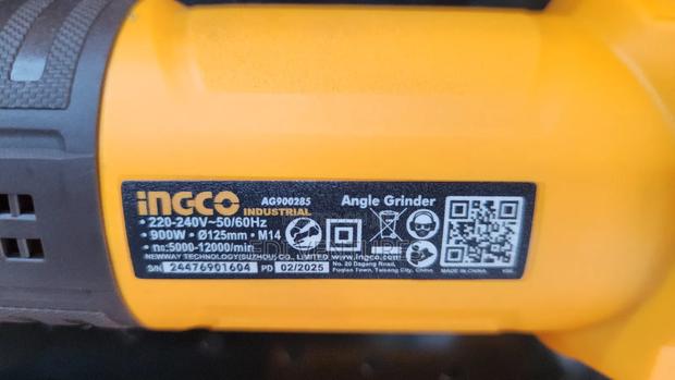 Ingco 900w Angle Grinder 5inches Disc Ag90028 · Photo 2