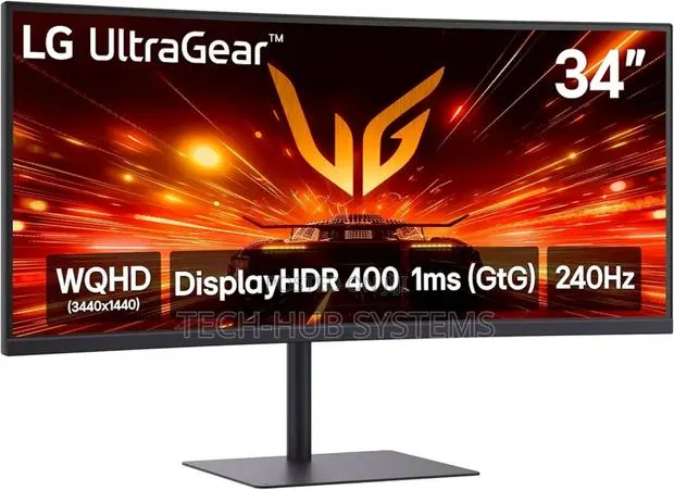 LG 34g630a-B 34-Inch Ultragear WQHD Curved Gaming Monitor, · Photo 1