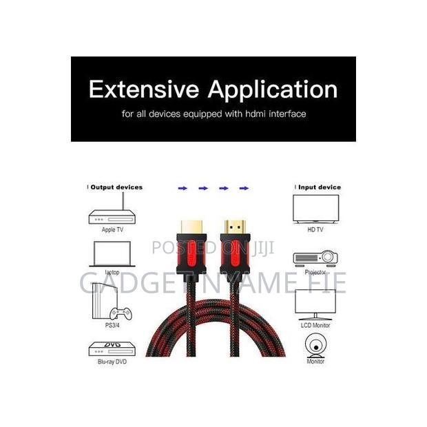 20m Hd Hdmi Cable High Speed /Ethernet 3d - Black/Red · Photo 2
