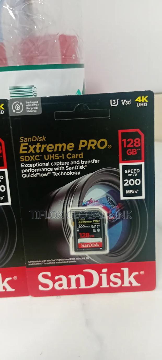 128gb Memory Card Extreme Pro SDXC Uhs-1 Card · Photo 1