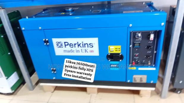 Diesel Generator Solution Perkins 15kva 16500wax Fully Ats · Photo 1