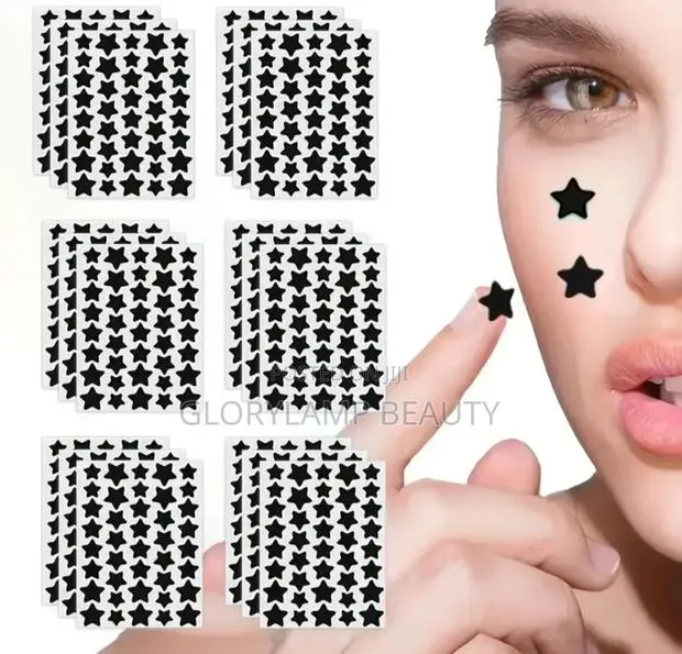 Medicated Black Star Hydrocolloid Acne Pimple Patches –Blemish Healing · Photo 1