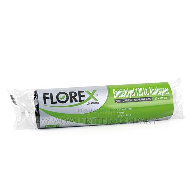 Florex 120 Litre Industrial Container Trash Bag ( Black) · Photo 1