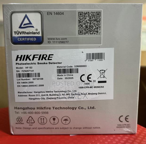 Hikvision Smoke Detector Standalone Photoelectric Hf-s2 · Photo 2