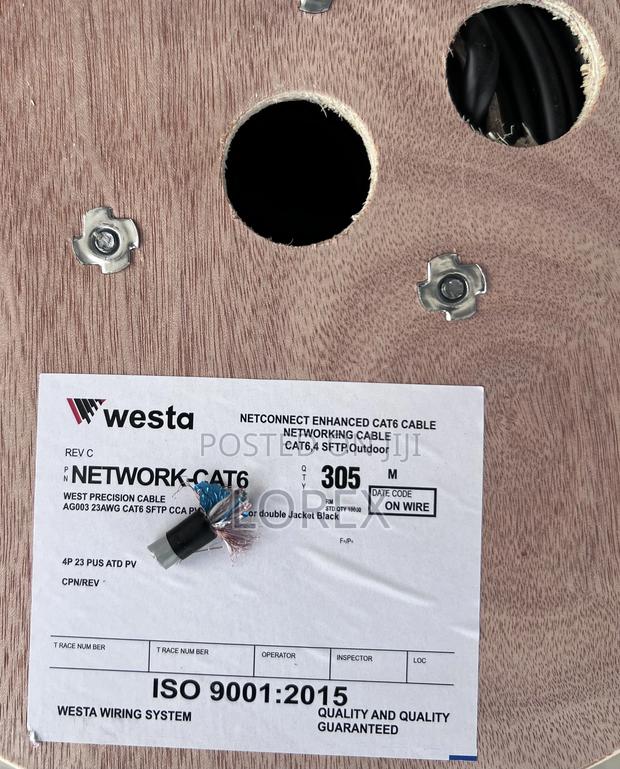 Westa SFTP Cat6 Network Cable Outdoor Dual Coated Shielded · Photo 2