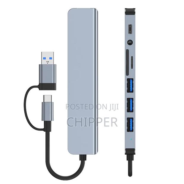 8 Ports Type C and Usb Adapter Hub · Photo 1
