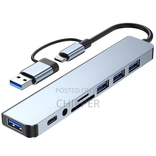 8 Ports Type C and Usb Adapter Hub · Photo 2