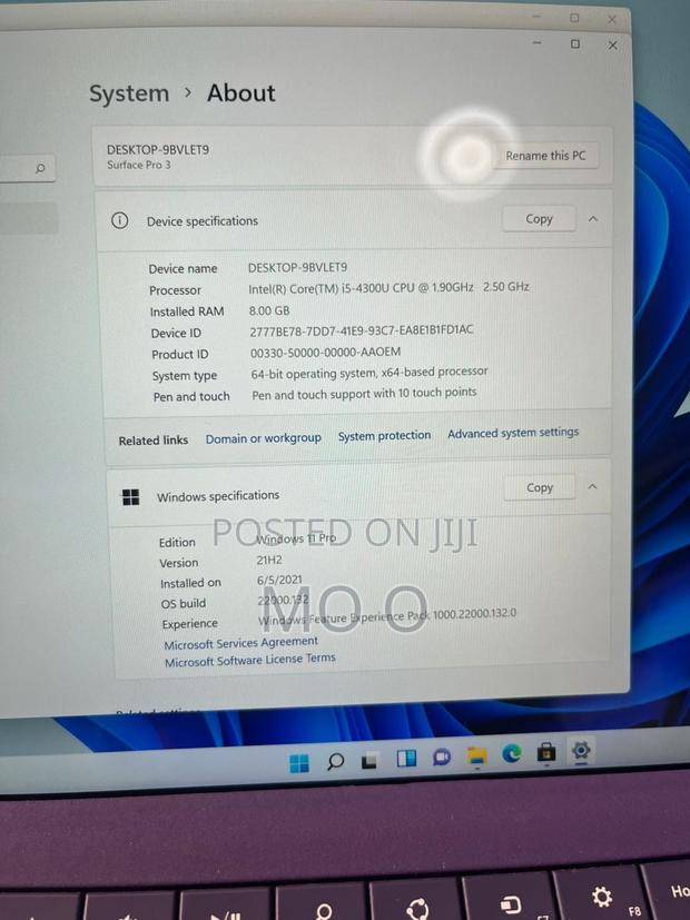 Laptop Microsoft Surface Pro 2 8GB Intel Core I5 SSD 256GB · Photo 4