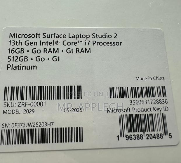 New Microsoft Surface Laptop Studio 2 16GB Intel Core i7 SSD 512GB · Photo 3