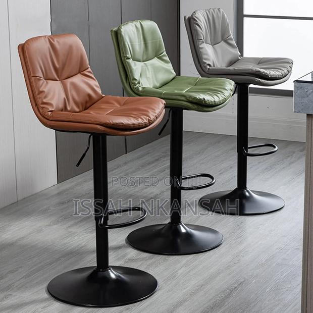 Bar Stool With Back Morden Pu Leather · Photo 1