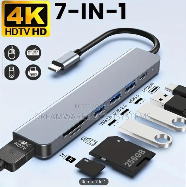 7-in-1 Sd/Tf With Card Reader HDTV Hub · Photo 1