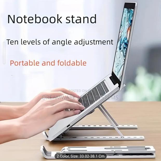 Portable Foldable Laptop Stand Adjustable Cooling Support · Photo 1