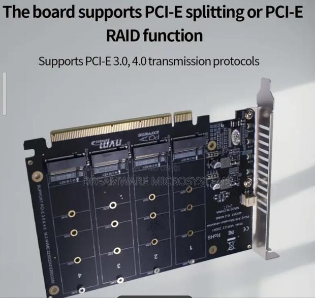 4-Bay Nvme SSD Pcie-16 Split Card · Photo 2