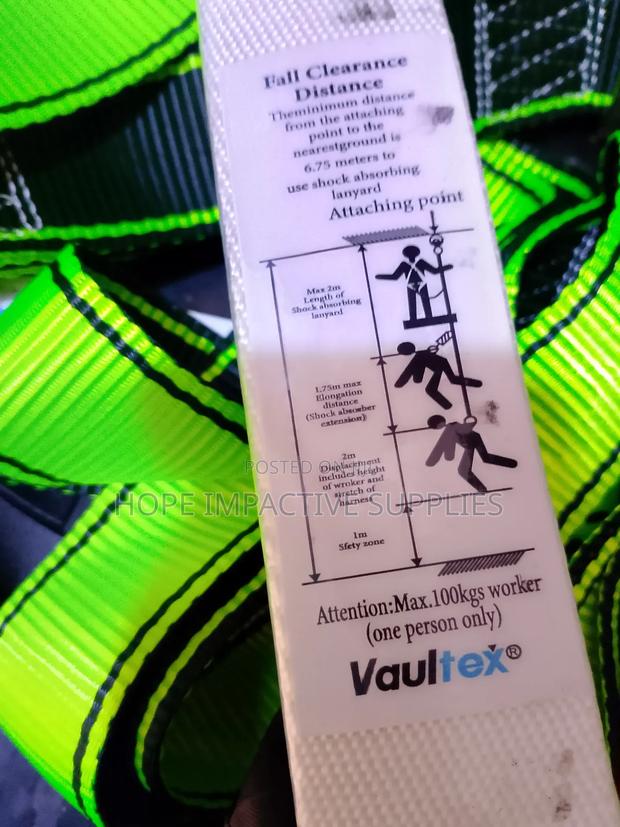 Safety Full Body Harness With Double Lanyards(Vaultex). · Photo 4