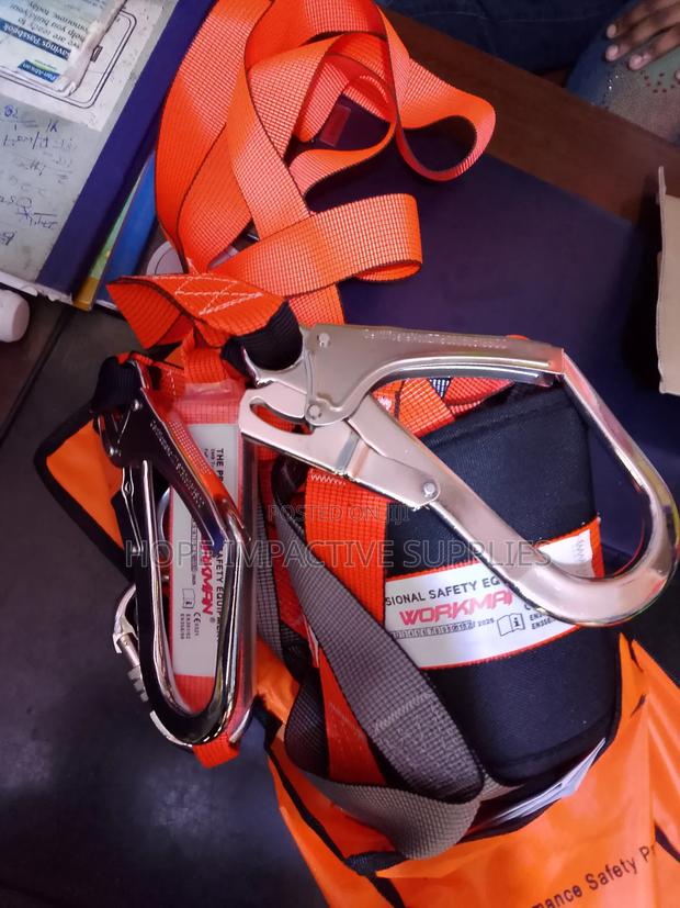 Safety Full Body Harness With Double Lanyards(Workman). · Photo 3
