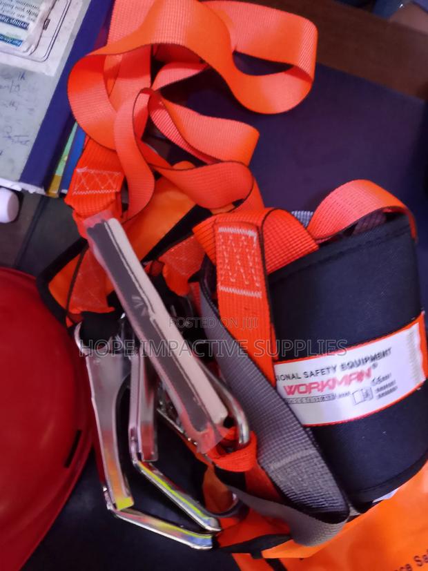 Safety Full Body Harness With Double Lanyards(Workman). · Photo 4