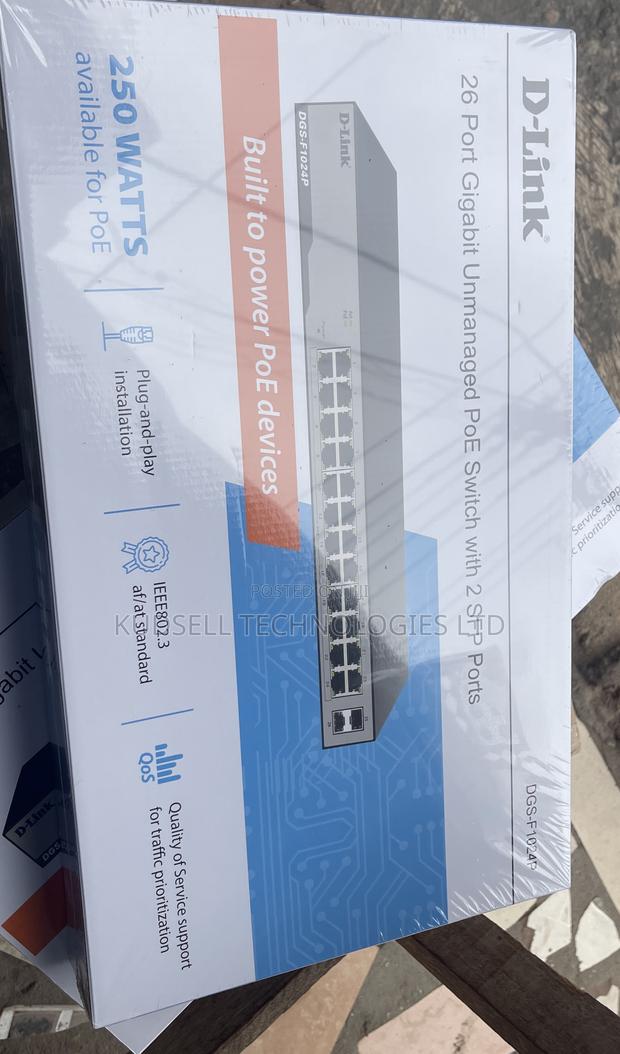 Dlink DGS-F1024p 24 Port Gigabit Poe Switch With 2 SFP · Photo 1