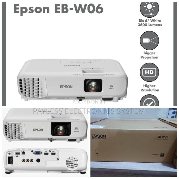 Epson Eb-W06-3600 Lumens, Hdmi,Vga,Usb Projectors · Photo 1