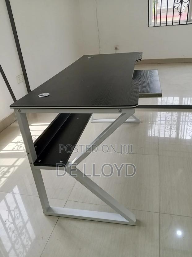 Multipurpose Table With Shelves And Keyboard Desk · Photo 3