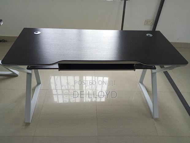 Multipurpose Table With Shelves And Keyboard Desk · Photo 5