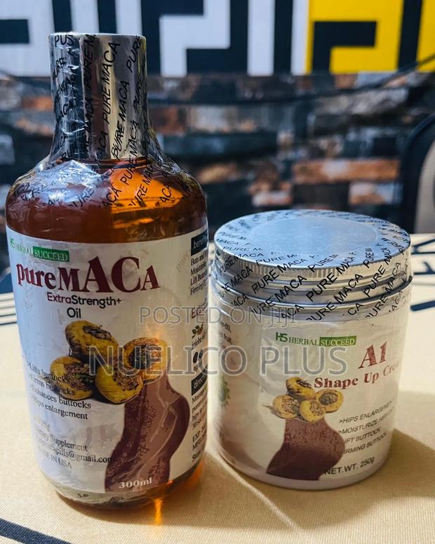 Pure Maca Oil + A1 Shape Up Cream – Hips Butt Enlargement · Photo 1