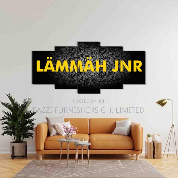 Customise Your Name Short Name on 5 Panel 3d Wall Art Canvas · Photo 1