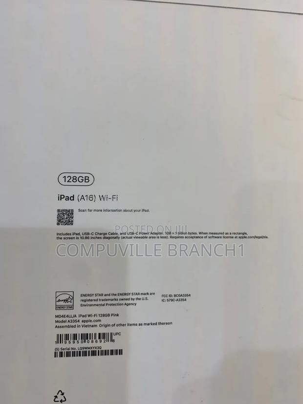 New Apple iPad Wi-Fi 128 GB Pink · Photo 3