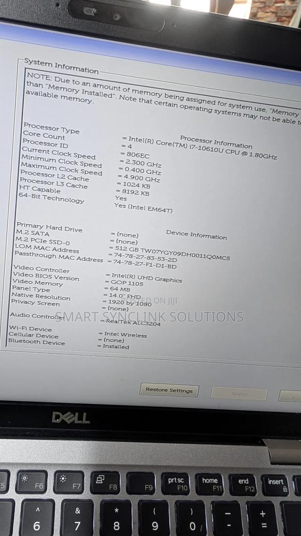 New Laptop Dell Latitude 5410 16GB Intel Core i7 SSD 512GB · Photo 8